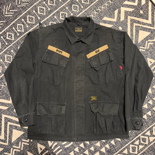 16AW 더블탭스 정글 셔츠 블랙