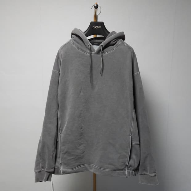 XL ) 일꼬르소 피그먼트 오버핏 해비 후드티