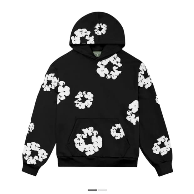 데님티어스 후드티 M (QR인증, 정품 카드 태그 보유)