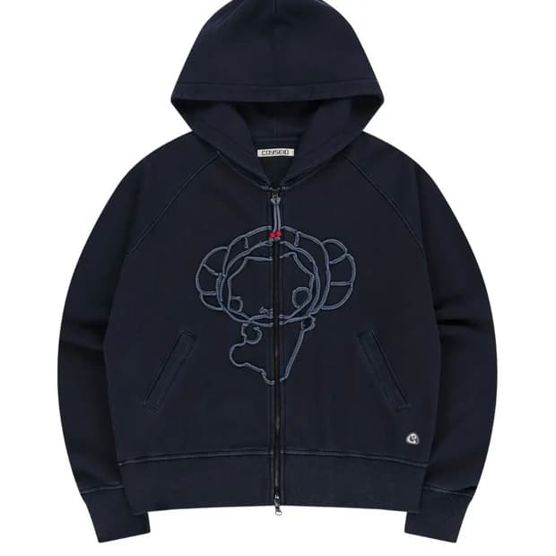 코이세이오 빈티지 테이프 후드집업