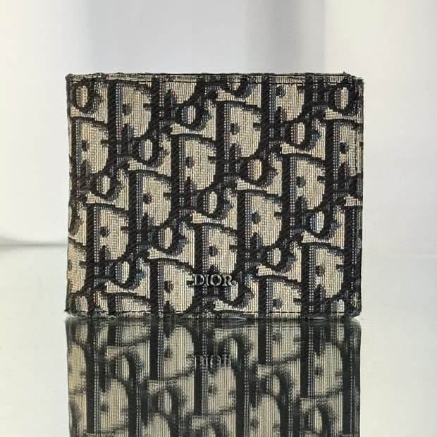 디올 오블리크 반지갑 베이지