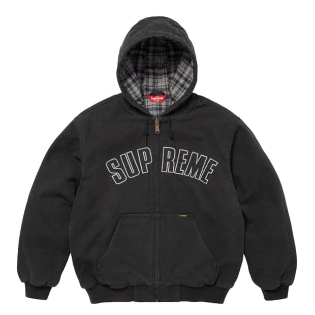 슈프림 리플렉티브 아크 후드 워크 자켓 블랙 - 25FW