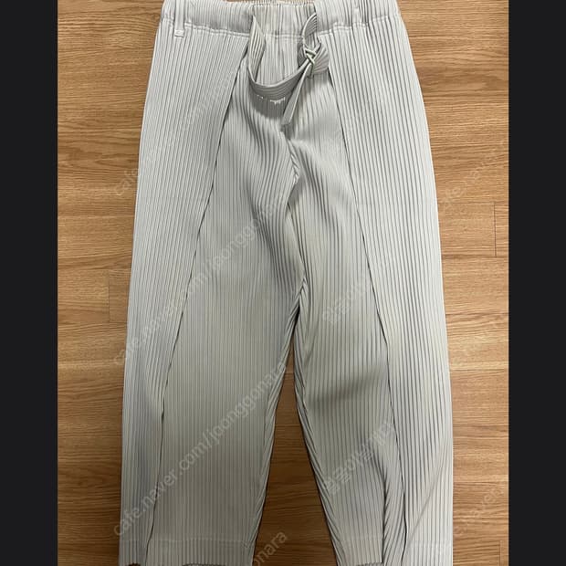 옴므플리세 와이드하카마벨트팬츠