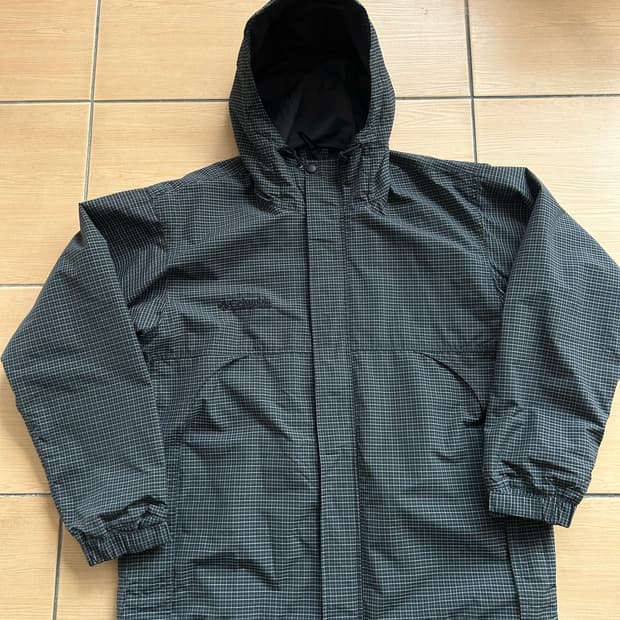 콜롬비아 체크 바람막이