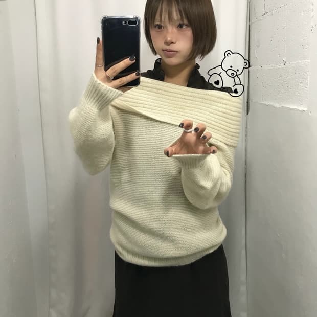 🥑엑팜 오프숄더 포인트 코디🥑