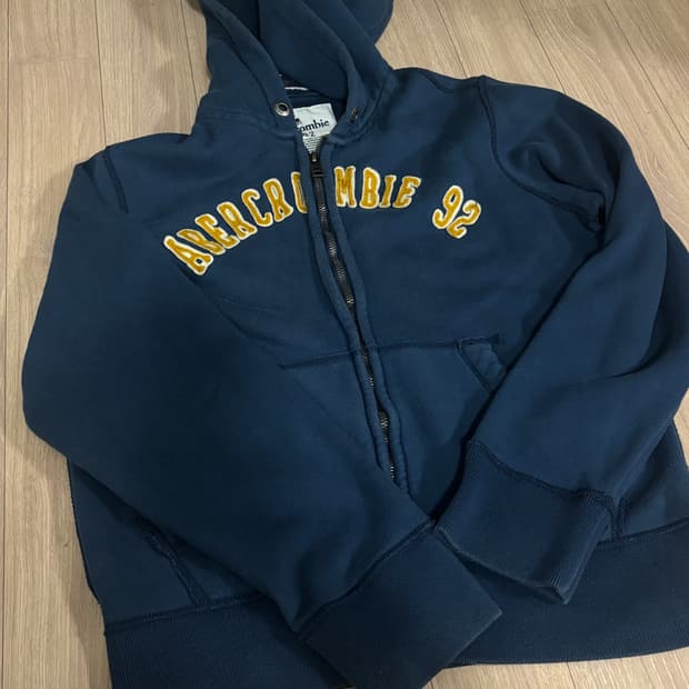 아베크롬비 네이비 후드집업 L