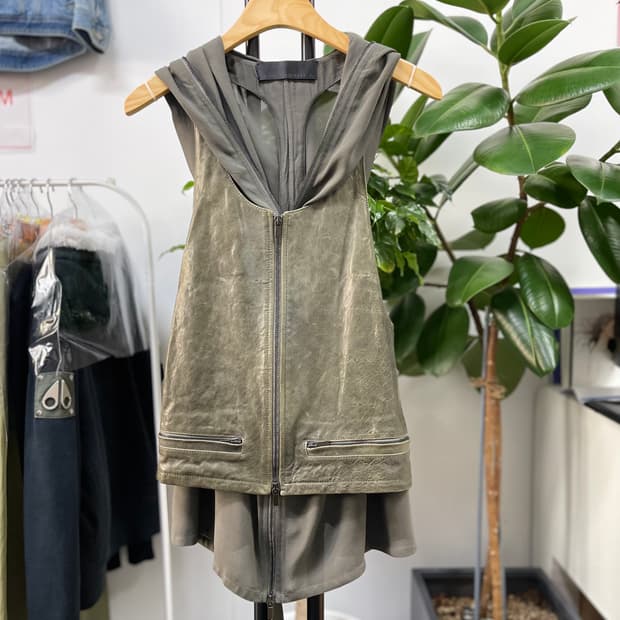 하이더 아커만 레더 후드 자켓 