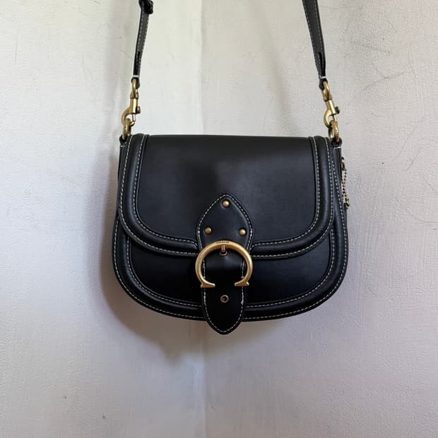 Coach leather shoulder & cross bag