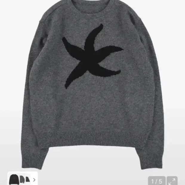 더콜디스트모먼트 스타피쉬 니트s