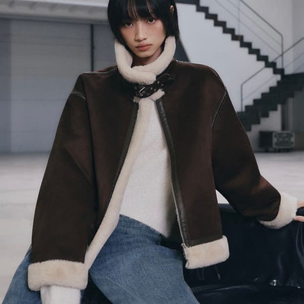 미쏘 스탠카라 무스탕 다크 브라운 M (24fw)