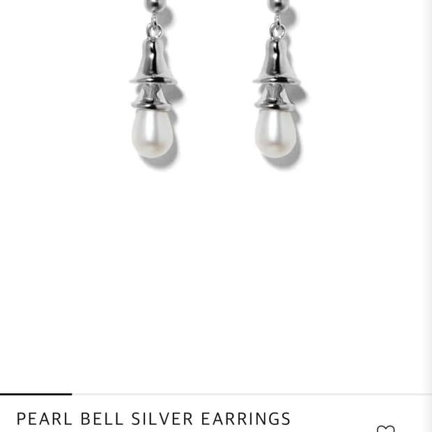 COLDFRAME 콜드프레임 담수 진주 벨 실버 귀걸이