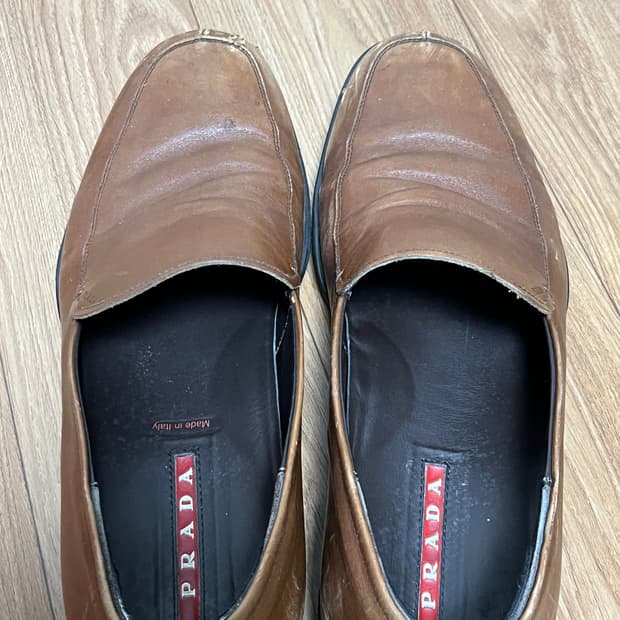 프라다 스포츠 브라운 로퍼