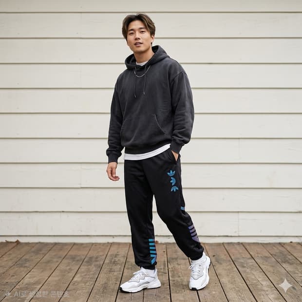 아디다스 제노 오리지널 홀로그램 조거 트랙 팬츠