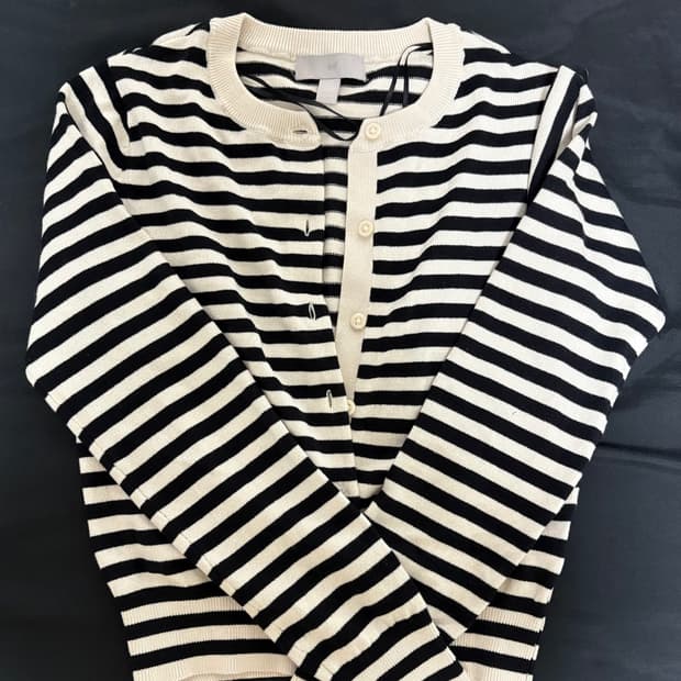 H&M 스트라이프 가디건 XS