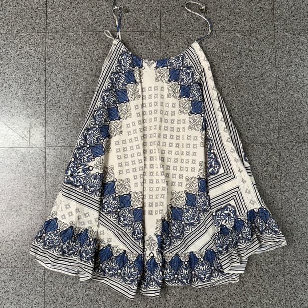 vintage ethnic pattern flare ops