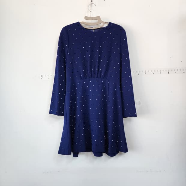 베네통 네이비 도트 원피스