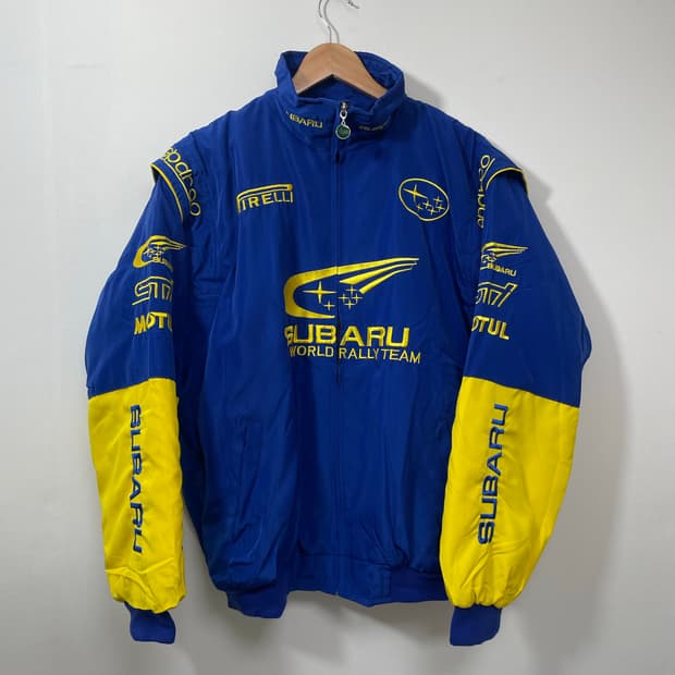 스바루Subaru 자수 레이싱 자켓 L,XL - J8
