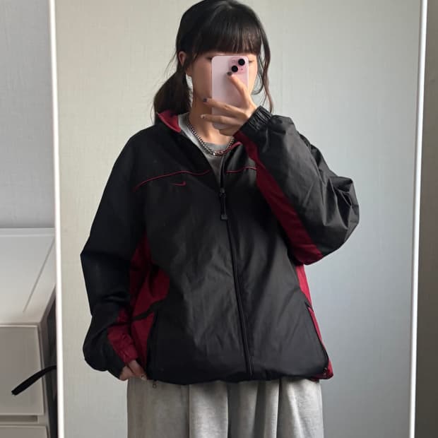 무배)나이키 00s 올드스쿨 바람막이 L