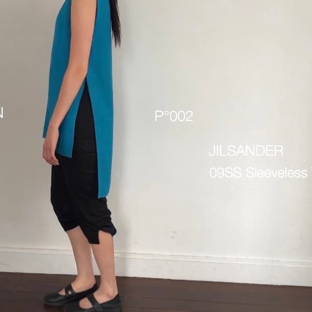 09SS JILSANDER Sleeveless Tunic Top