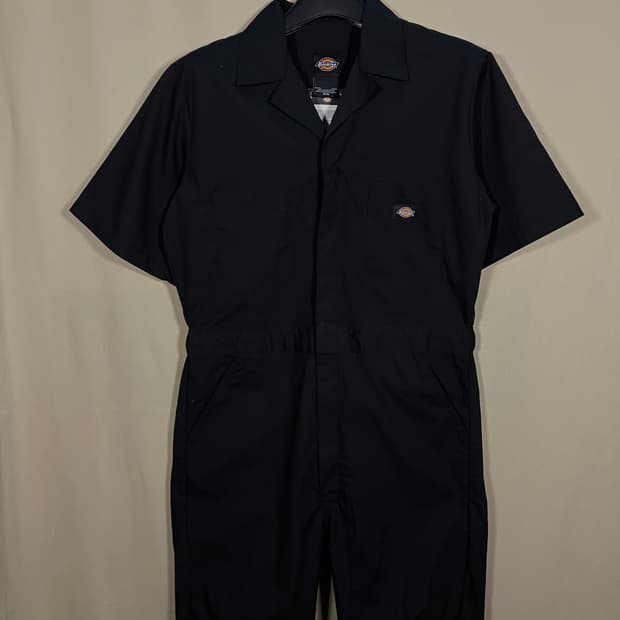 디키즈 반팔 점프슈트 새상품 처분 M 넉넉 