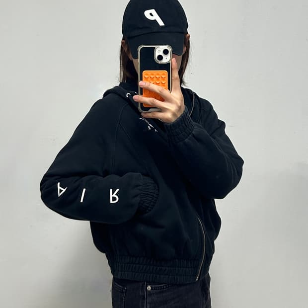 나이키 절개 패턴 후드집업 