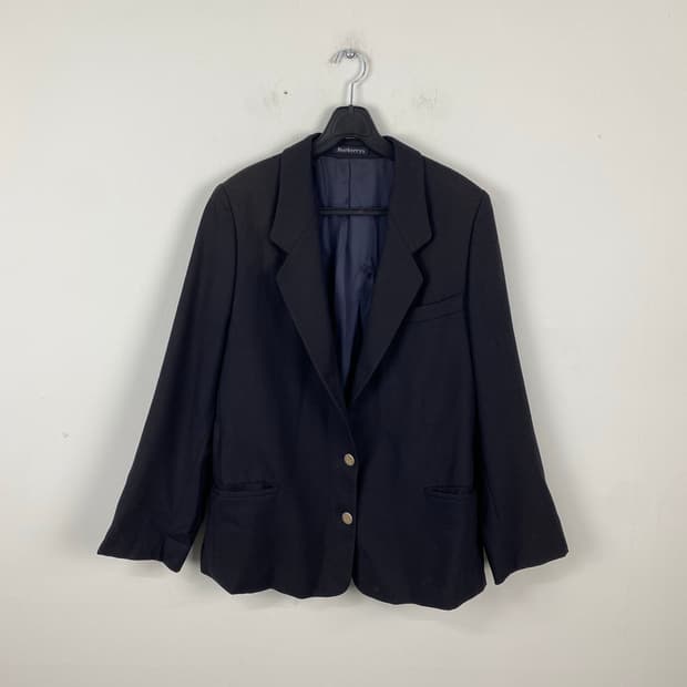 버버리 울 금장 투버튼 블레이저 자켓 <566>