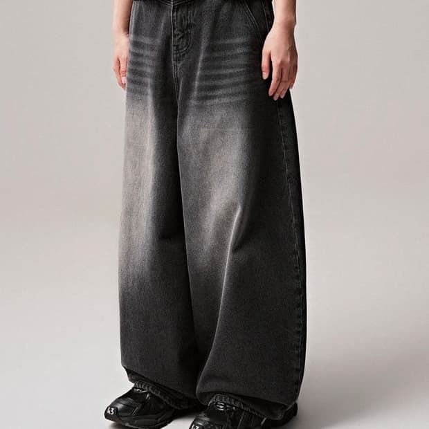젠더스트 데님 팬츠 Rothen Wide Denim Pants