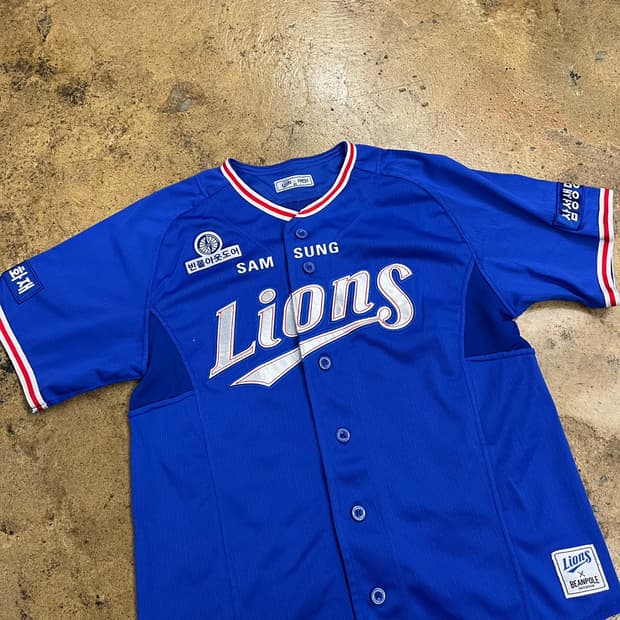[ 정품/80 ] 빈폴 X 삼성라이온즈 36 이승엽 반팔 야구 유니폼
