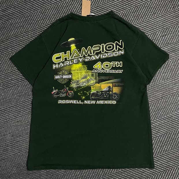 할리데이비슨 USA 오리지널 로스웰 뉴멕시코 반팔 셔츠 o 5186