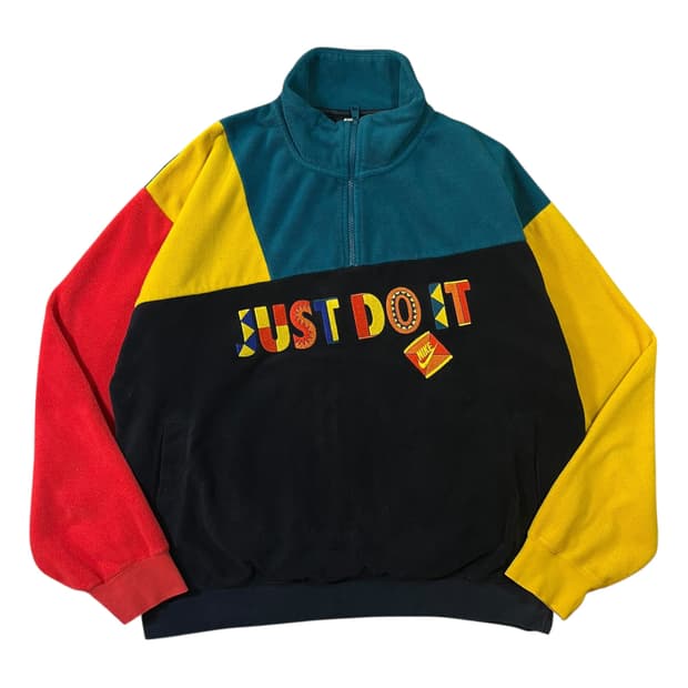 나이키 저스트 두잇 빅로고 반집업 플리스 