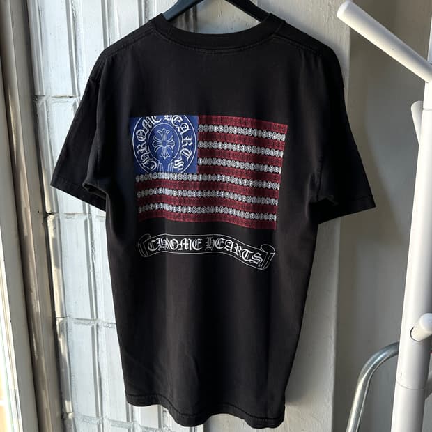 00's OG USA Mase 크롬하츠 성조기 티셔츠 올드 크롬하츠