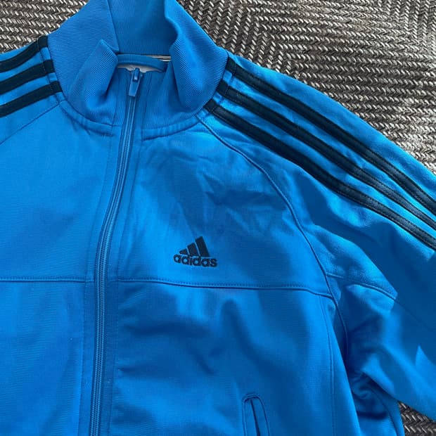 아디다스 블루 블랙 트랙탑