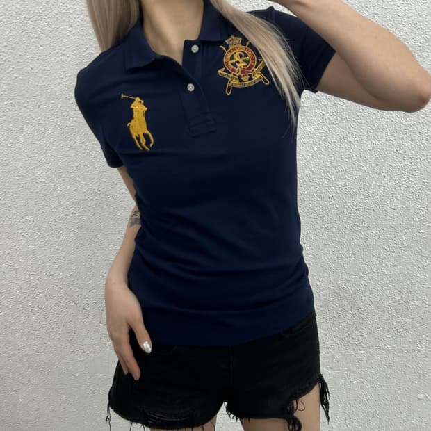 폴로 랄프로렌 치프키프 골드 빅포니 네이비 pk 반팔 S