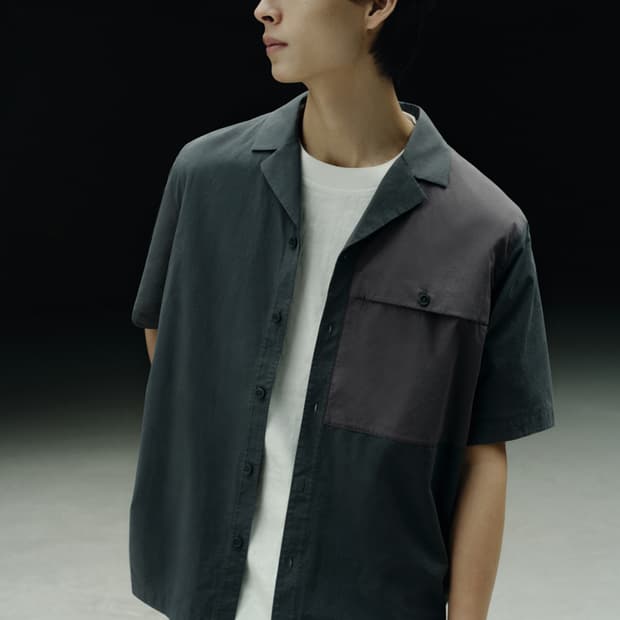 [코스] 패치포켓 쇼트 슬리브 셔츠