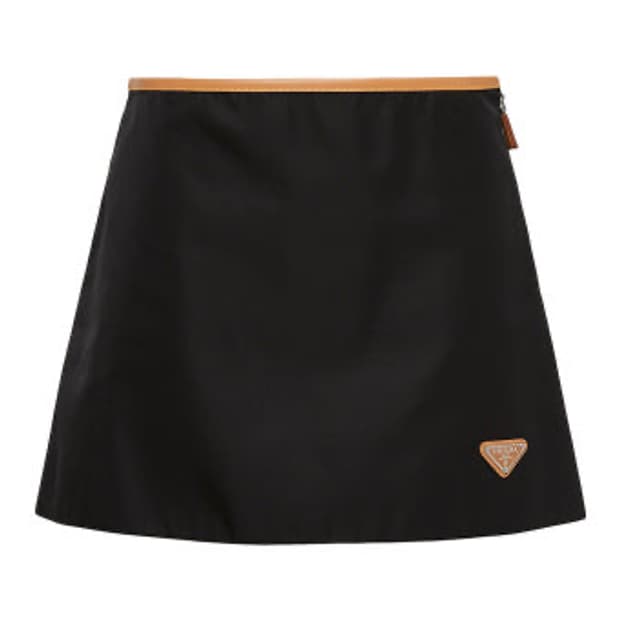 [미개봉새상품,정가200만원대] 프라다 리나일론 레더 스커트
