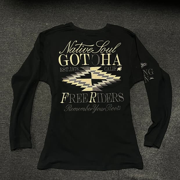 Y2K punk "Rising Sun" long-sleeve