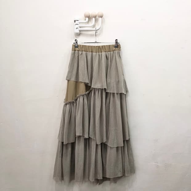 mesh long skirt