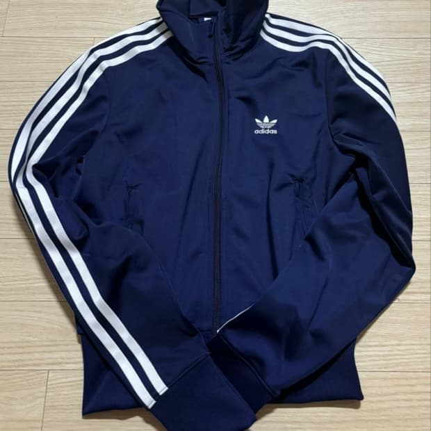 새상품ㅣ아디다스 우먼 져지 트랙탑 네이비 xs