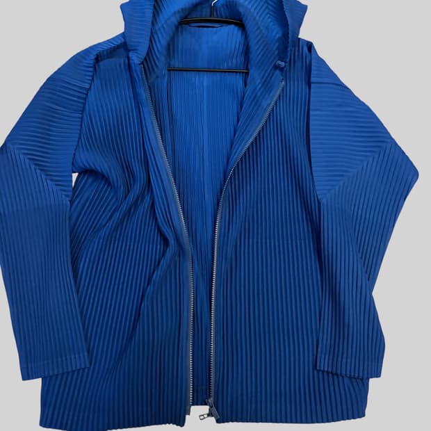 이세이미야케 옴므플리세 후드집업 블루 4