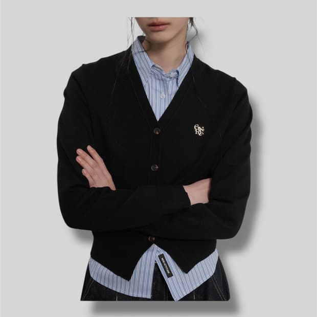 General ldea) GNRL 에센셜 가디건 [Black] 