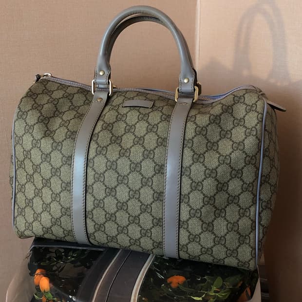 GUCCI 구찌 보스턴백 (연보라)