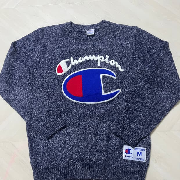 챔피온 빅로고 니트 M