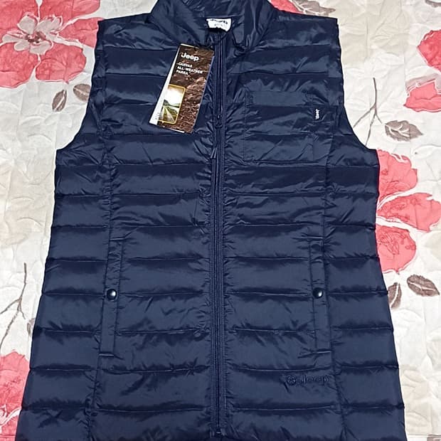 Jeep 오리털경량조끼 90 여성55 가슴46 기장65