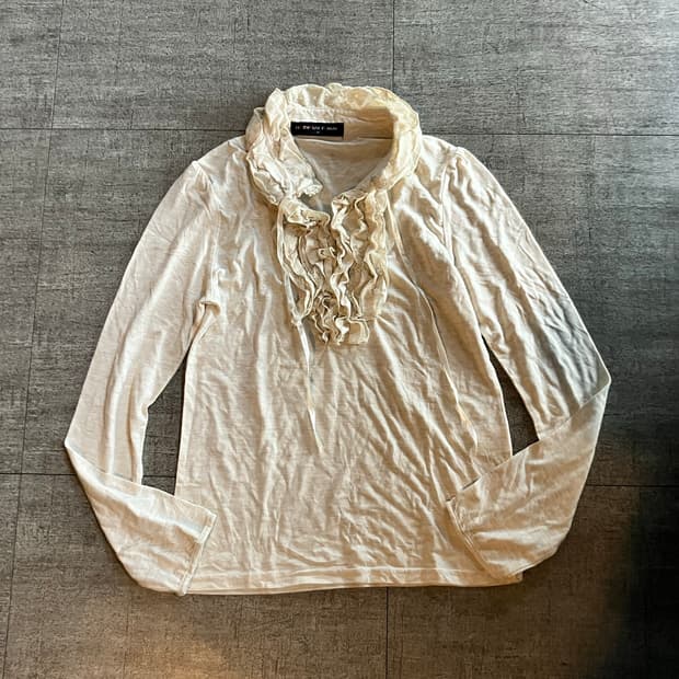 일본빈티지 Nerveuxfemme 모리걸 달천깔페어리 러플 긴팔티셔츠