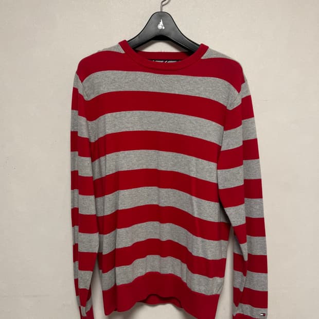 타미힐피거 스트라이프 니트