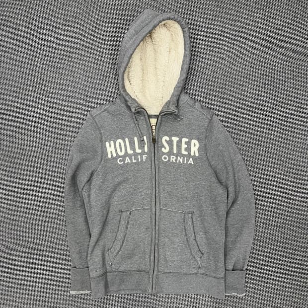 홀리스터 그레이 후드집업