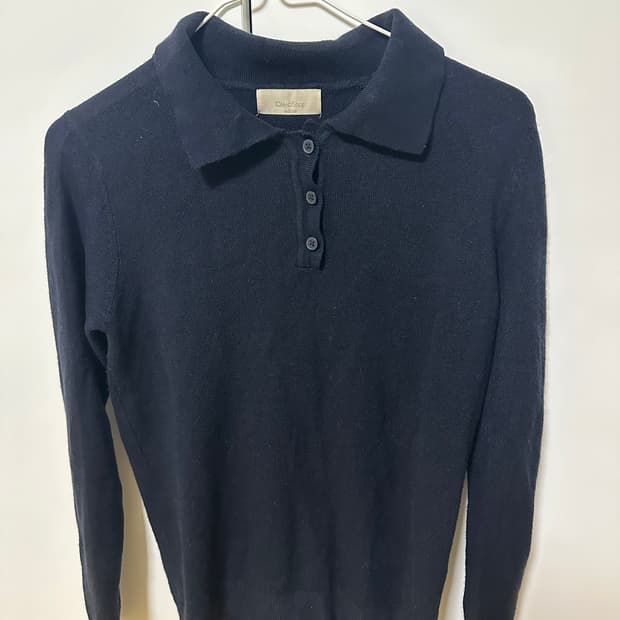 카라니트 남색 네이비 카라니트 남색니트 네이비니트