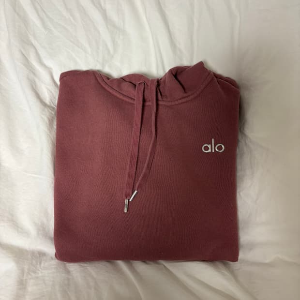 ALO 알로 후드티 핑크