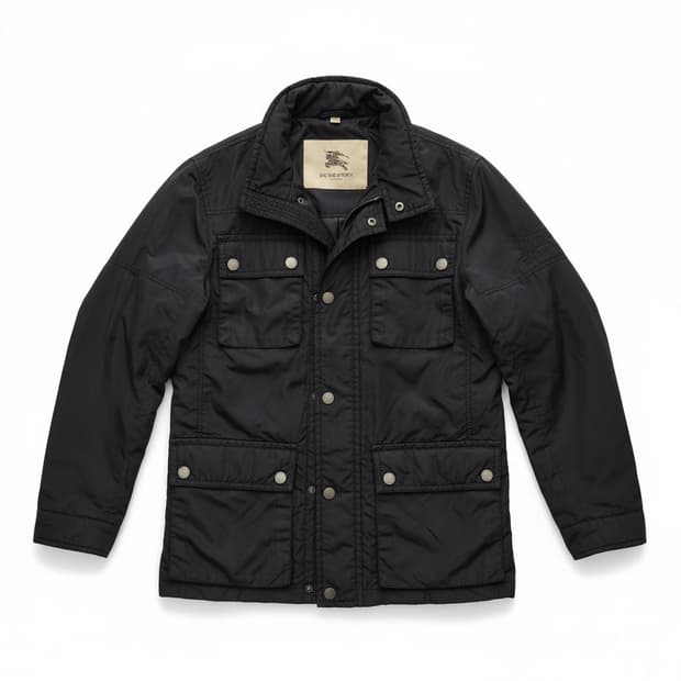 버버리 정품 밀리터리 스타일 필드 블랙 자켓 S