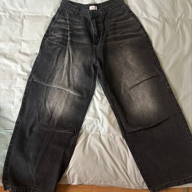 판매) ETCE WASHED BAGGY JEAN (GREY) M